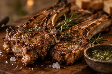 Chuletas de cordero con romero